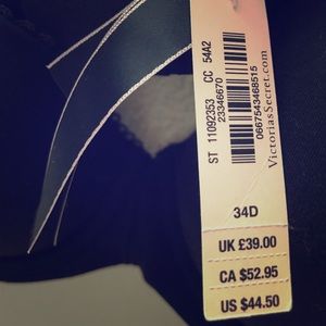 VS Black Body by Victoria Bra 34D